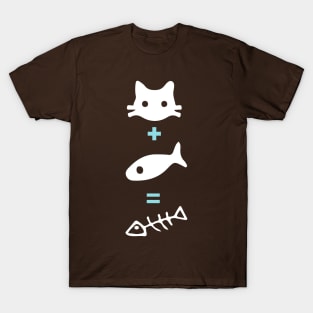 Cat eat fish T-Shirt